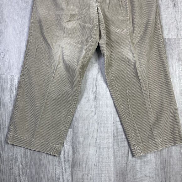 Vtg LL Bean Pants Mens 31X29 Khaki Classic Flat Front Straight Leg Corduroy P - Picture 3 of 13